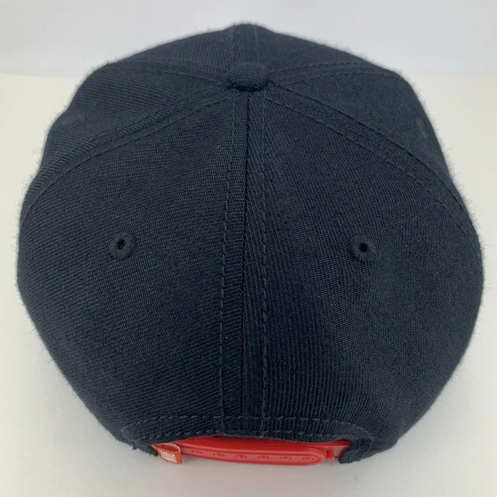 DEADPOOL Hat Adjustable Snap Black Red Embroidered Logo Flat Bill Baseball Cap